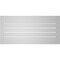Ekena Millwork Vertical Surface Mount PVC Gable Vent: Functional, w/ 2"W x 2"P Brickmould Sill Frame, 38"W x 18"H GVPVE38X1803SF - alternate 3